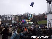 Новогодний Киев 2001 года. Площадь Независимости