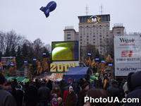 Новогодний Киев 2001 года. Площадь Независимости