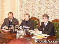 Встреча Комитета Верховного Совета с журналистами по случаю подготовки парламентских слушаний по вопросам свободы слова. Гаврилов Н.Д., Зинченко А.А, Куцый С.
