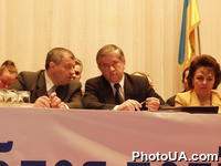 Народный депутат Украины, Президент Украинского союза промышленников и предпринимателей А. Кинах на заседании Ассамблеи политических партий и общественных организаций Украины