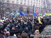 Митинг участников акции "Украина без Кучмы" на Крещатике в Киеве