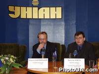 Пресс-конференция, посвященная презентации информационно-политической интернет-газеты "ForUm", при участии руководителя проекта, генерального директора PR-компании "Prime-Time" Я.Хобты и главного редактора интернет-газеты "ForUm" О.Шалайского