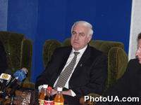 Глава Народно-демократической партии Украины В. Пустовойтенко на пресс-конференции "Результати журналистского расследования по делу Гонгадзе" в УНИАН, при участии Агенства журналистских расследований из Санкт-Петербурга