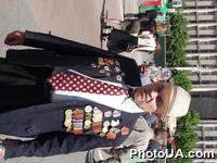 Участник первомайских празднеств в Киеве