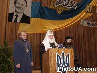 Выступление Патриарха Украинской православной церкви (Киевский Патриархат) Филарет на IX-м съезда Народного Руха Украины, который проходит 5-6 мая в Центре культуры и искусств Национального технического университета Украины "КПИ"