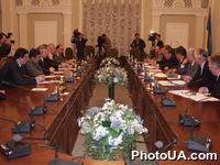Встреча Главы Верховного Совета Украины Ивана Плюща с руководителями висших органов финансового контроля государств-участников СНГ