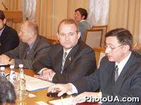 Встреча первого заместителя председателя Верховной Рады Виктора Медведчука с министром иностранных дел Румынии Мирча Джеоане