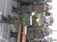Церемония принятия военной присяги в одной из артилерийских частей Киевщины