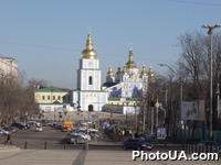 Михайловская площадь. Михайловский Златоверхий Собор в Киеве