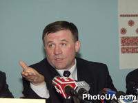 Брифинг руководства избирательного блока "Народный Рух Украины" по поводу решения Верховного Суда от 12 февраля о законности регистрации блока. Георгий Филипчук