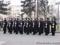 Курсанты Национальной академии обороны Украины на встрече военной делегации Словацкой  Республики во главе с министром обороны страны Йозефом Станком