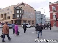 На улице Петра Сагайдачного в Киеве на Подоле