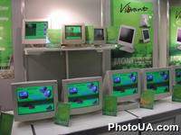 Экспозиция международной выставки-ярмарки CeBIT-2002 (г. Ганновер, Германия). Компьтерные технологии.