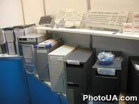 Экспозиция международной выставки-ярмарки CeBIT-2002 (г. Ганновер, Германия). Компьютерные технологии. Системные блоки
