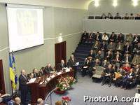Торгово-промышленная палата Украины отмечает 30-летие со дня основания. Торжественное заседание Совета Торгово-промішленной палаты Украины, посвященное 30-летию Палаты. На фото: выступление Президента Торгово-промышленной палаты Украины С.Скрипченко