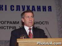 Вице-премьер-министр Украины по вопросам агропромышленного комплекса И.Кириленко. Парламентские слушания. Киев