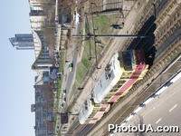 Городской общественный транспорт. Трамвайное полотно
