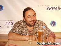 Пресс-конференция легендарной группы "Воскресенье", посвященная 25-летнему юбилею группы. На фото: Алексей Коробков