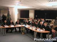 Телевизионный мост между украинскими парламентариями и конгрессменами США в Посольстве США в Украине