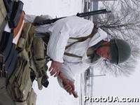 Робочая поездка министра обороны Украины А.Гриценко в Белоцерковский гарнизон. Образцы вооружения