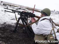 Робочая поездка министра обороны Украины А.Гриценко в Белоцерковский гарнизон. Образцы вооружения