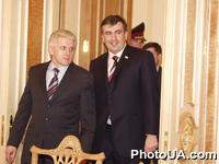 Встреча Председателя Верховной Рады Украины Владимира Литвина с Президентом Грузии Михаилом Саакашвили