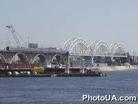 Киевские мосты. Строительство нового железнодорожного моста через р.Днепр