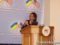 Встреча Государственного секретаря США К.Райс с украинскими студентами в красном корпусе Национального университета им. Т.Шевченко