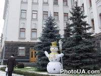 Улица Банковая в городе Киеве. Администрация Президента Украины