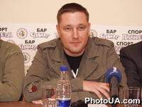 Пресс-конференция на тему: "Впервые за всю историю существования украинской антарктической станции "Академик Вернадский" в состав экспедиции включена съемочная группа телеканала "Интер". На фото: Константин Стогний