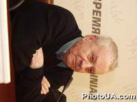 Пресс-конференция посвященная открытию проэкта "Великий скульптурный салон - 2007" в Украинском доме. На фото: украинский скульптор Николай Рапай